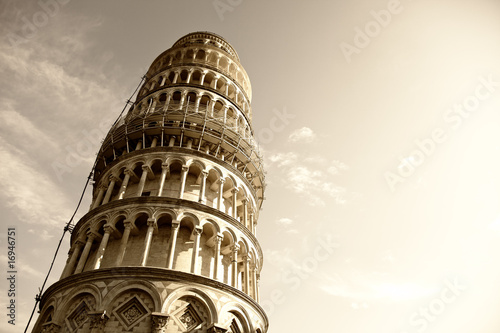Canvas Print The famous leaning Tower.