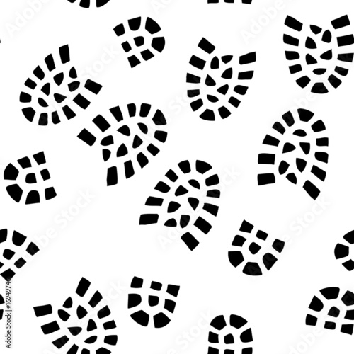 Seamless footprint wallpaper