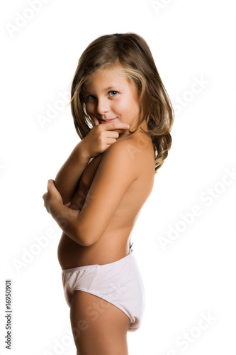 Child thinking what to wear