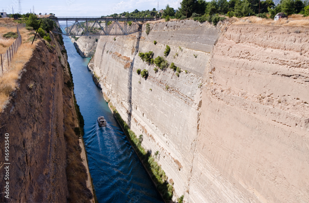 Corinth canal, Greece