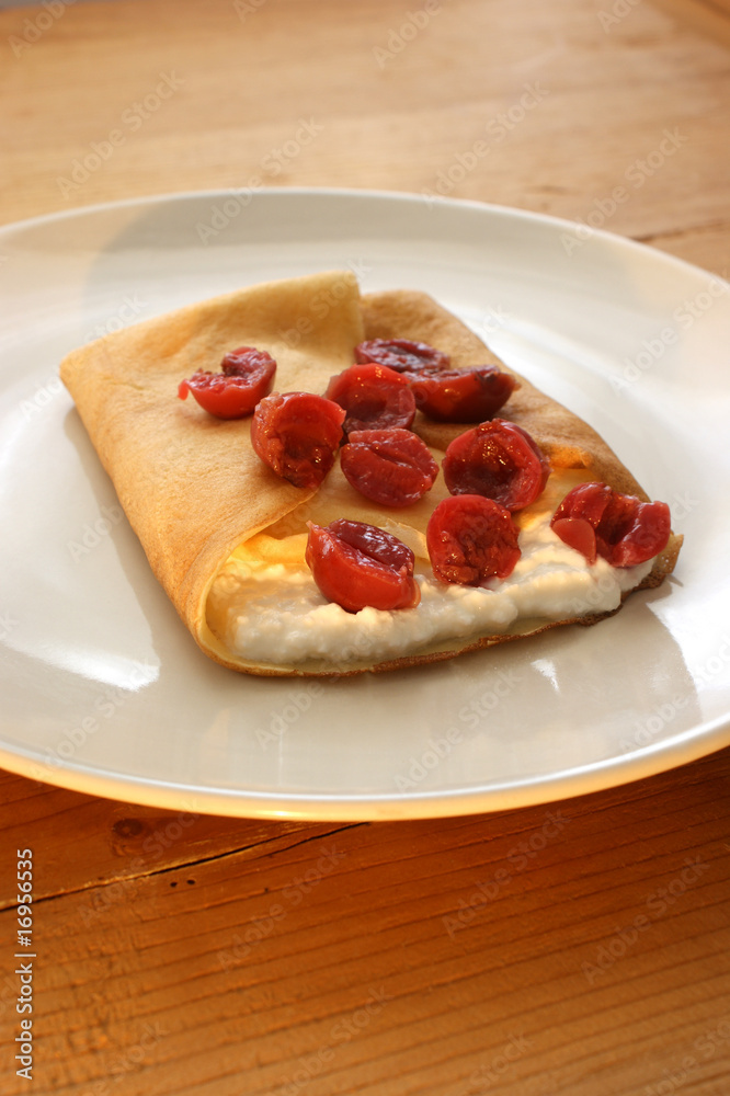 delicious cherry pancake made for pancake day delicious cherry pancake made for pancake day