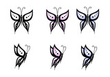 farfalline colorate tatoo