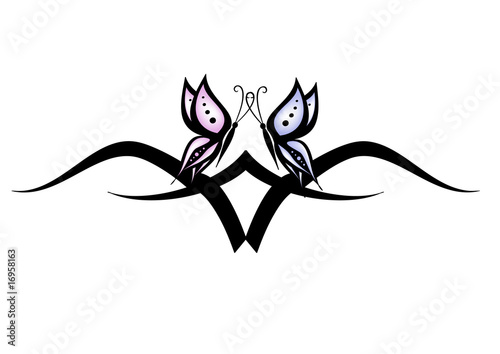 coppia farfalle tatoo