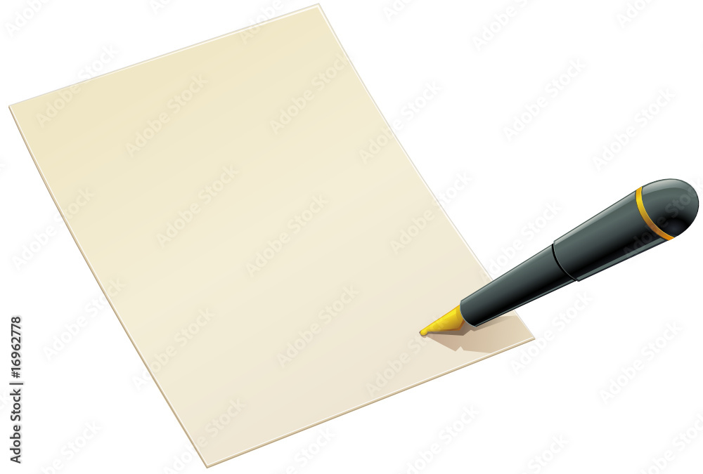 Signature d'un document (détouré) Signature d'un document (détouré)