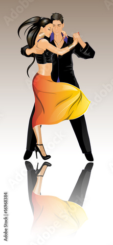 Latin dance couple photo