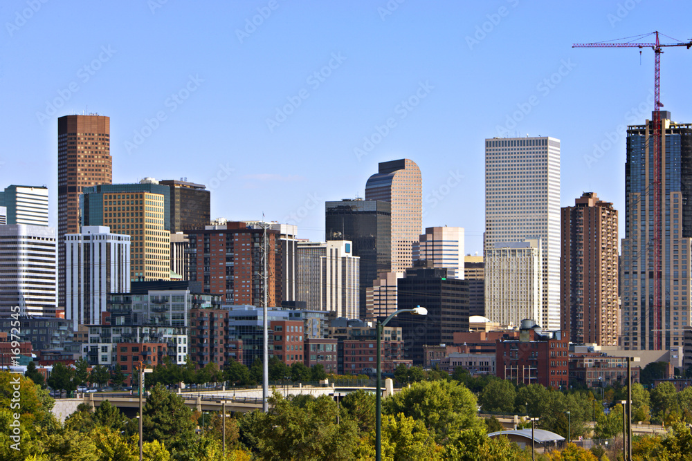 Denver Skyline and New Construction