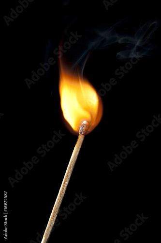 Round Flame on Match Stick