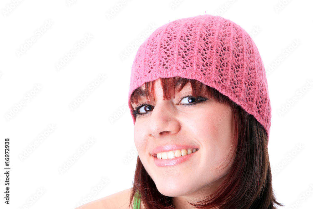 Smiling Woman isolated on white Smiling Woman isolated on white
