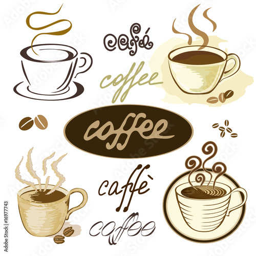 coffee illustration. vector