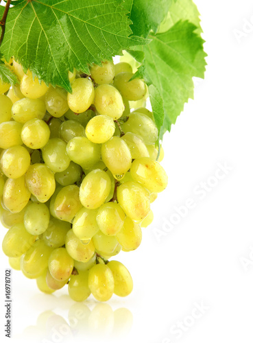 fresh grape cluster isolated fruit