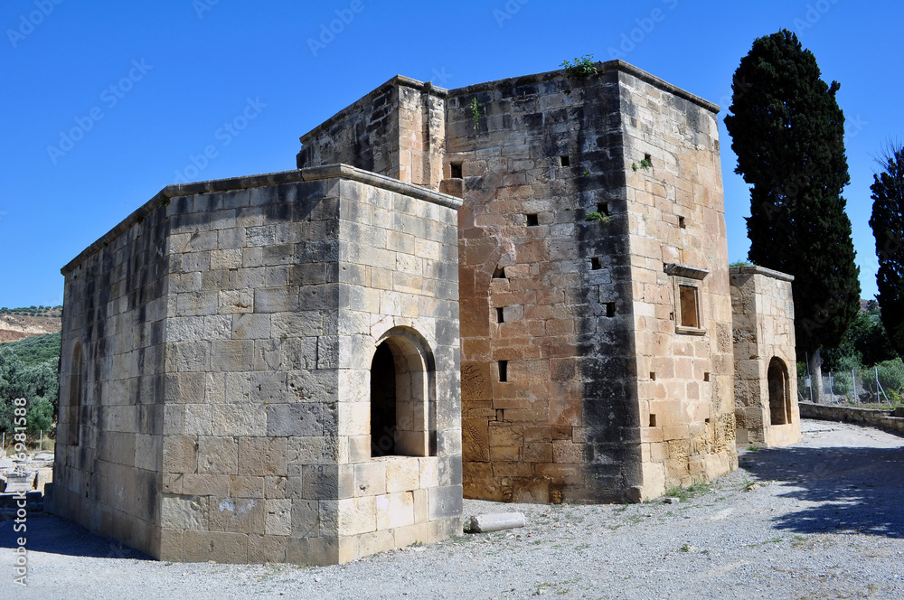 Historic Basilica of Ayios Titos (Saint Titus) in Gortyn, Crete.