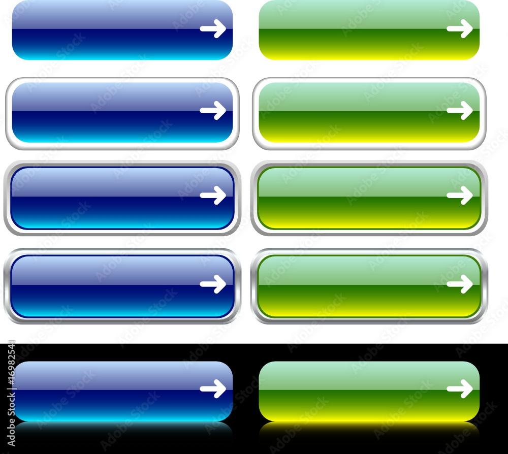 Web shiny buttons. Vector illustration. Web shiny buttons. Vector illustration.