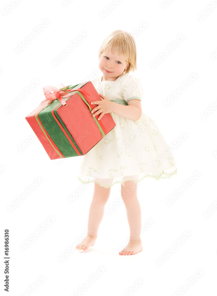 girl with gift box