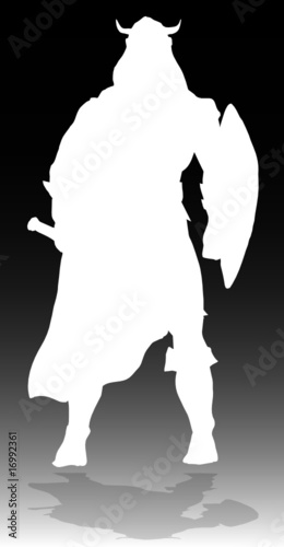 viking white vector silhouettes