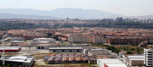 Vista de Pamplona (Navarra - España) desde la Rochapea.