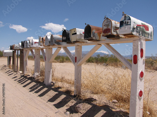 A mailbox along route 66