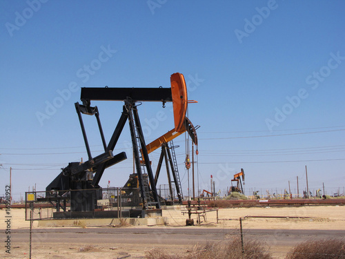 Oil pumps in California Oil industry equipment