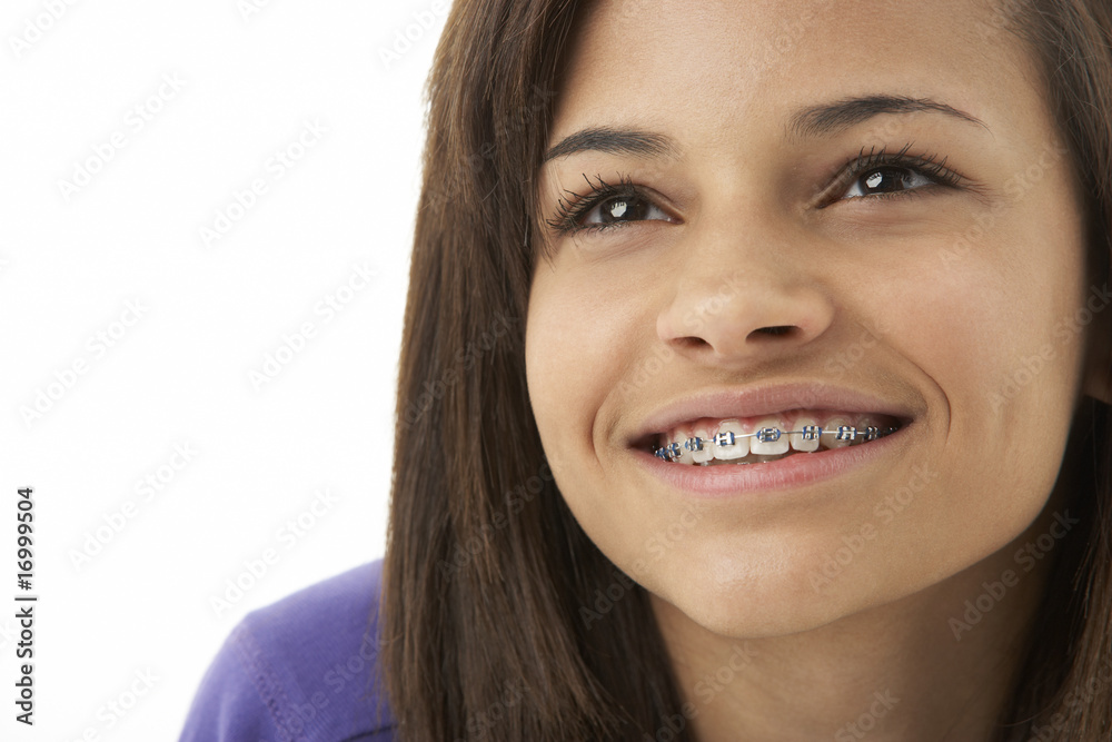 Studio Portrait of Smiling Teenage Girl Studio Portrait of Smiling Teenage Girl