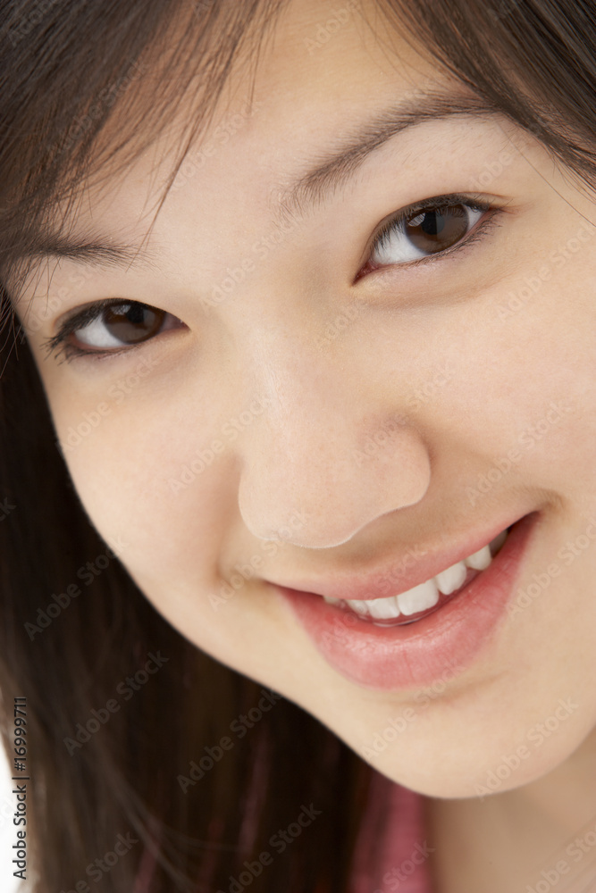 Studio Portrait of Smiling Teenage Girl Studio Portrait of Smiling Teenage Girl