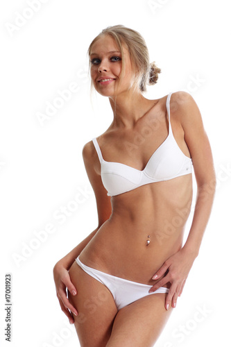 young beautiful woman in underwear