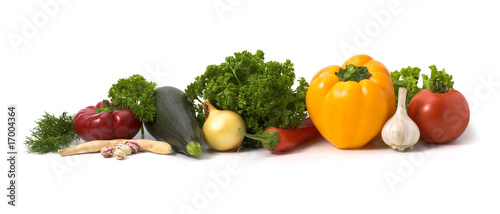 Lots of vegetables isolated