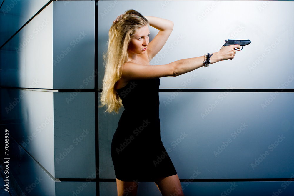 Sexy secret agent Stock Photo | Adobe Stock