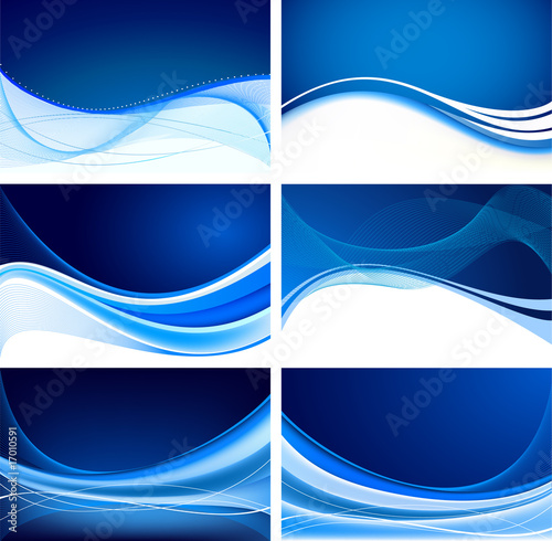 Set of abstract backgrounds vector