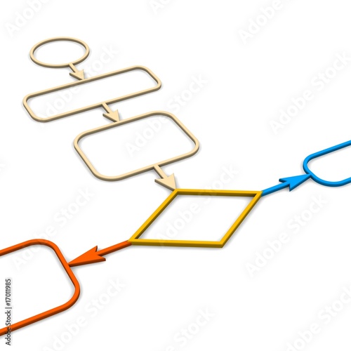 Schematic diagram. 3d rendered illustration.
