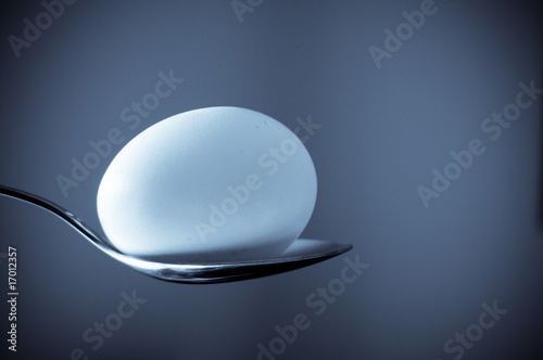 Egg on spoon