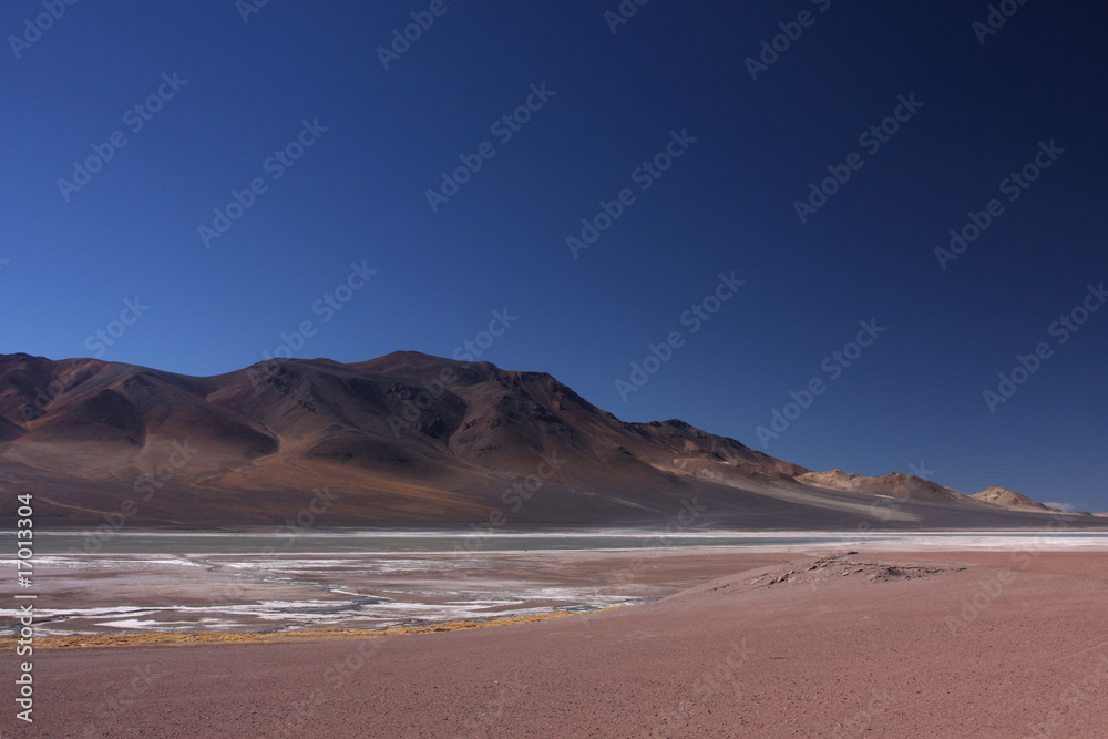 Lagune d'altitude au Chili