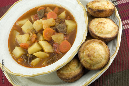 Beef Stew with Cornbread Muffins photo