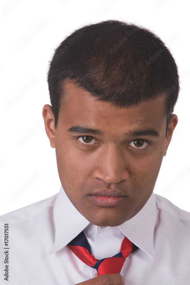 Face shot of middle eastern man white background Face shot of middle eastern man white background