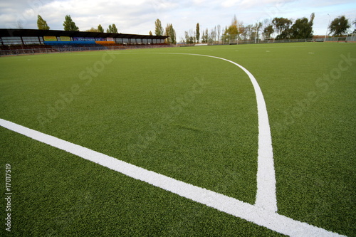 Artificial covering for game in field hockey