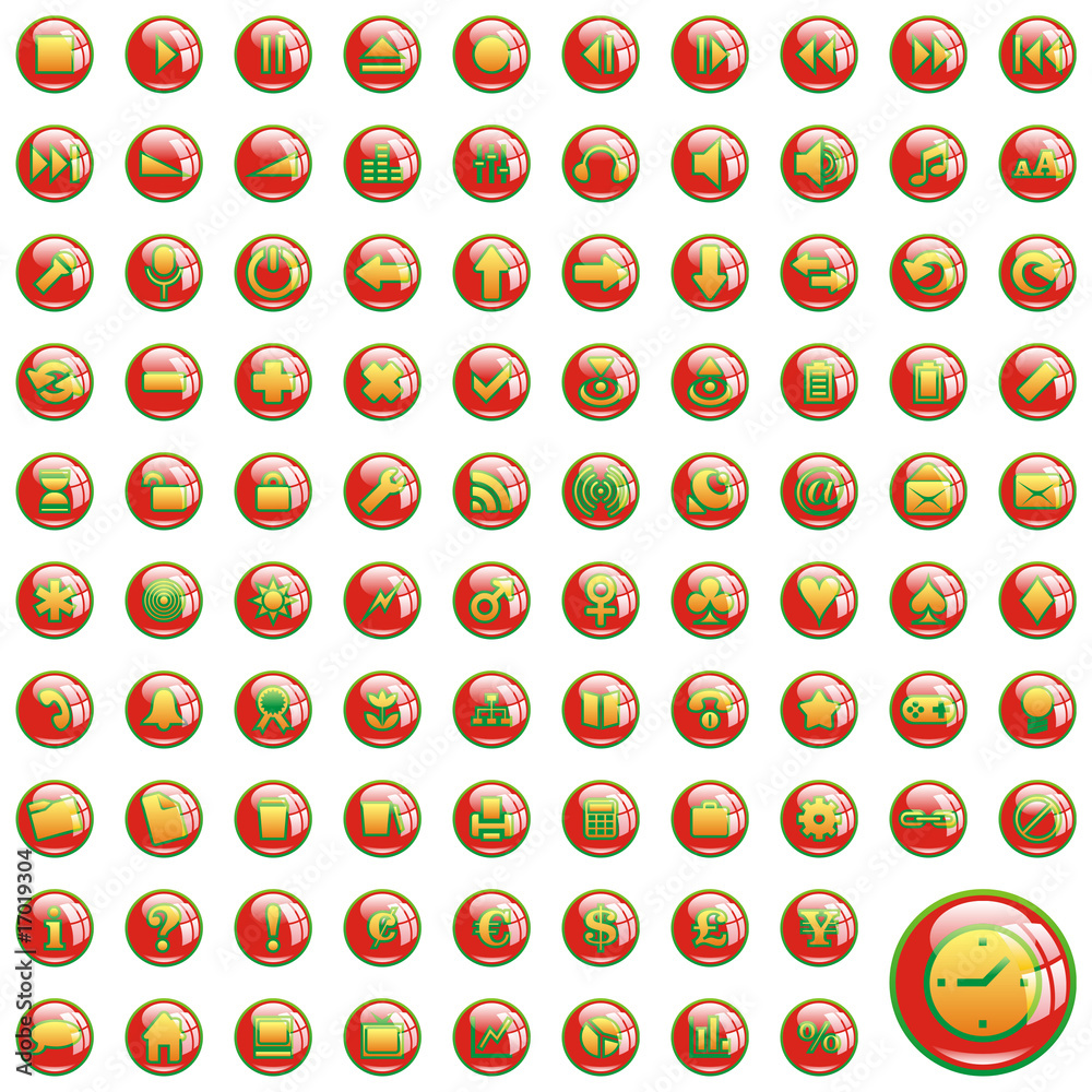 one hundred fully editable glossy vector web icons one hundred fully editable glossy vector web icons