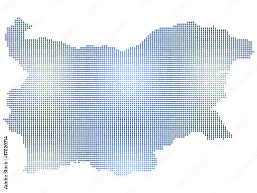 Bulgaria map dots