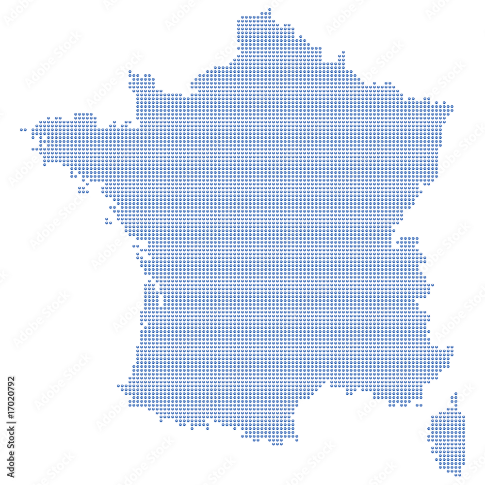 France map dots