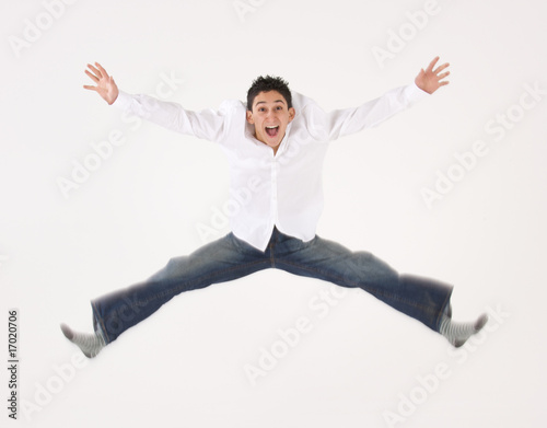 Young Male Jumping