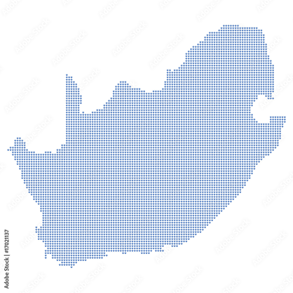 South africa map dots
