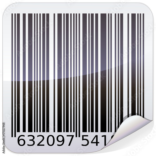 Autocollant code-barres