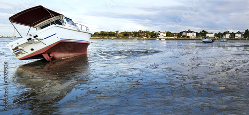 Cuadro en lienzo bateau à marée basse