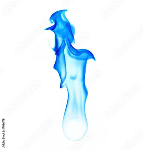 ball with blue flame