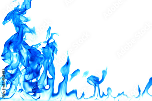 Abstract Blue Fire