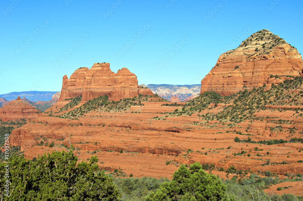 scenic red stone landscape of sedona, in arizona