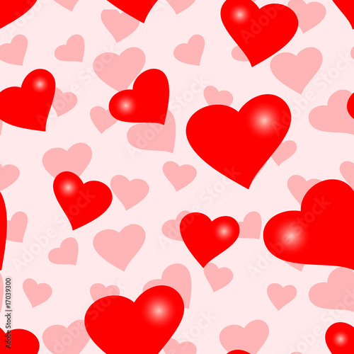 Seamlessly vector wallpaper valentine with hearts