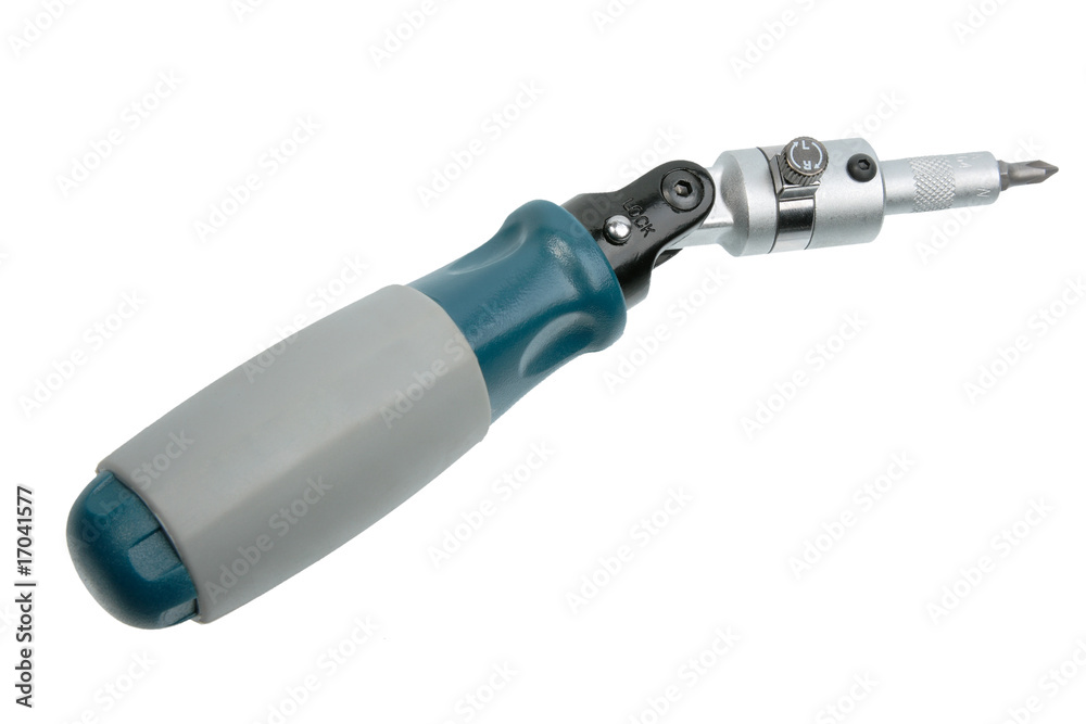 Black-blue single screwdriver. Black-blue single screwdriver.