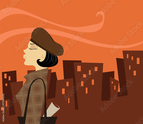 Lady in beret