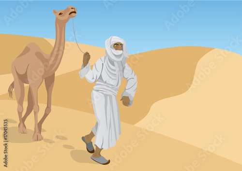 Bedouin with camel