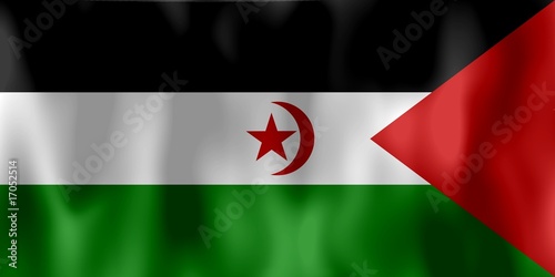 drapeau sahara occidental western sahara flag effet soie