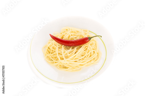 spaghetty and chili photo