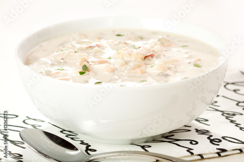 Plakat w ramie New England Clam Chowder
